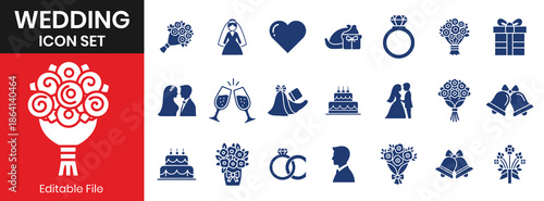 Black Monochrome Wedding Marriage Bridal Ceremony Celebration