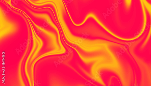 Vibrant Fluid Wave Background in Warm Tones. Abstract Pink and Orange Liquid Gradient Texture