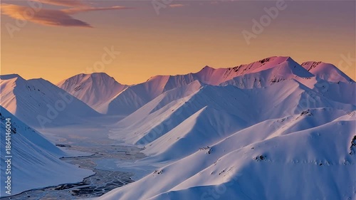 sunrise in the mountains