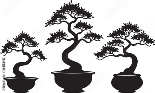 Decorative Bonsai Tree Silhouette Vector Set

Minimal Zen Bonsai Plant Black Art Collection

Artistic Potted Bonsai Tree Illustration Bundle
