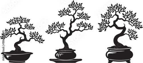 Decorative Bonsai Tree Silhouette Vector Set

Minimal Zen Bonsai Plant Black Art Collection

Artistic Potted Bonsai Tree Illustration Bundle