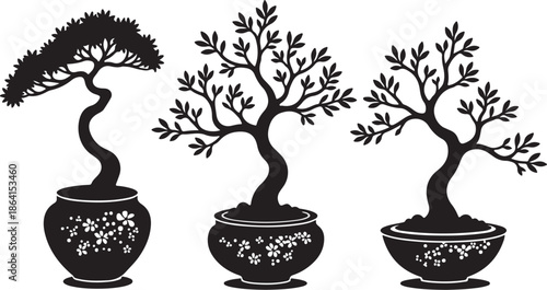 Decorative Bonsai Tree Silhouette Vector Set

Minimal Zen Bonsai Plant Black Art Collection

Artistic Potted Bonsai Tree Illustration Bundle