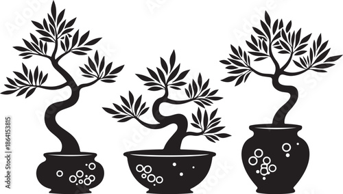 Decorative Bonsai Tree Silhouette Vector Set

Minimal Zen Bonsai Plant Black Art Collection

Artistic Potted Bonsai Tree Illustration Bundle