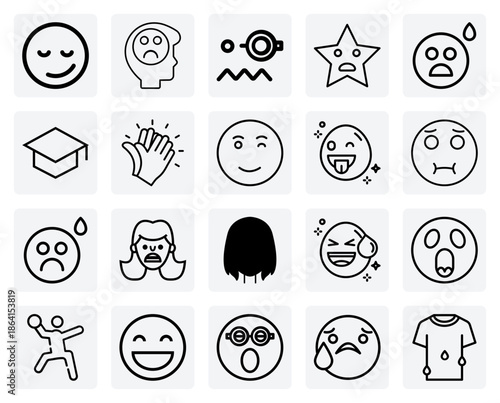 Visualizing Feelings And Emotional States – A Variety Of Smiley And Frowning Faces For User Interface And Chat Design.