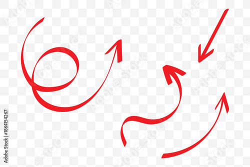 set of drawn arrows eps 10 