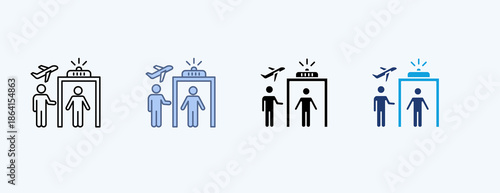 Detector Multiple Icon Illustration Vector
