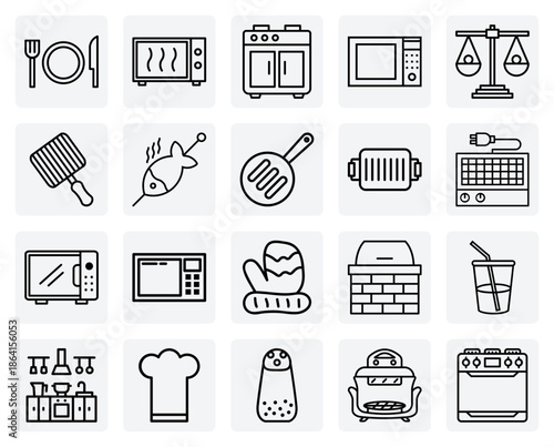 Elements Of The Culinary Process, From Preparation With Gloves To Cooking And Serving On Plates