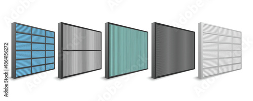 Variety of air filter types for different applications