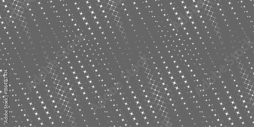 Seamless Grey Halftone Dot Pattern Background