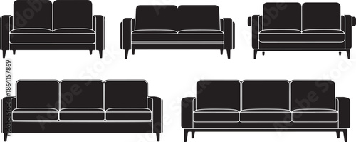 Silhouette sofas and couches collection furniture seating