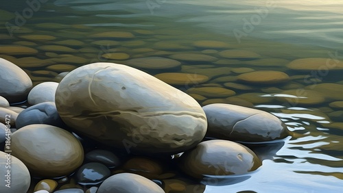stones in water