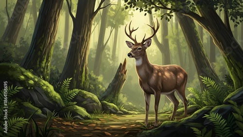 deer in the forest