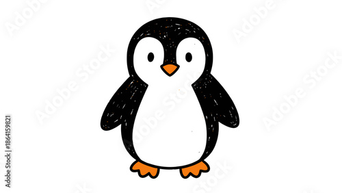 Cute Cartoon Penguin Illustration Children s Animal Art