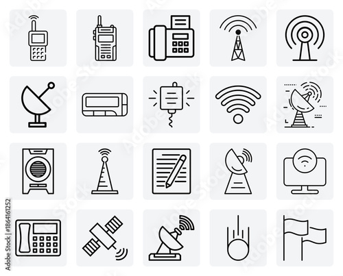 Broadcasting And Public Communication – Loudspeakers, Radios, And Podcasts For Media, Marketing, And Emergency Service Concepts.