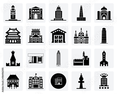 Japanese, Korean, And Chinese Architectural Icons – Featuring Famous Castles, Museums, And Towers From East Asia.