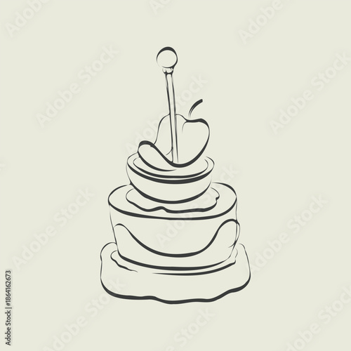 Finger food vector drawings. Food appetizer and snack sketch. Canapes. Suitable for banner, poster, label, menu, flyer. Food