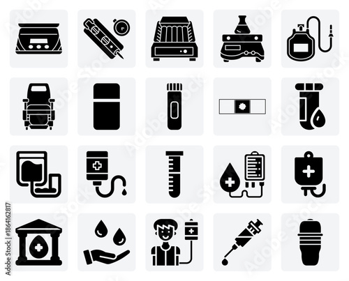 From Donor To Lab In A Blood Bank – Donation Couches, Sample Collection, And Laboratory Analysis Equipment