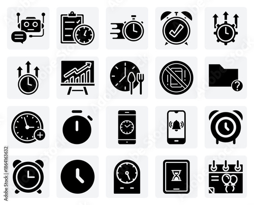 Concepts Of Time Efficiency And Improvement – Fast Timers, Reusing Ideas, And Productivity Metrics For Business Strategy Visuals