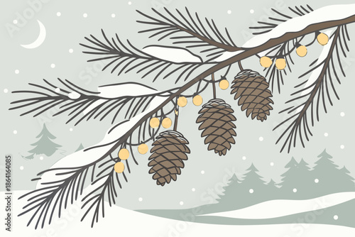 winter forest background