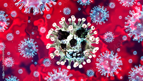 Subclade K virus variant outbreak part of the H3N2 strain rapidly spreading viral infection as an influenza A mutation causing deadly respiratory illness as a public health issue regarding a new flu c