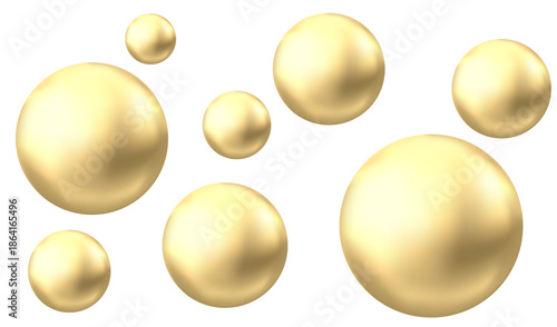 Oil bubble isolated on white background.