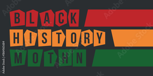 Black History Month. African American History. Celebrated annual. February and October. Poster, card, banner, background. Vector illustration