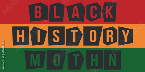Black History Month. African American History. Celebrated annual. February and October. Poster, card, banner, background. Vector illustration