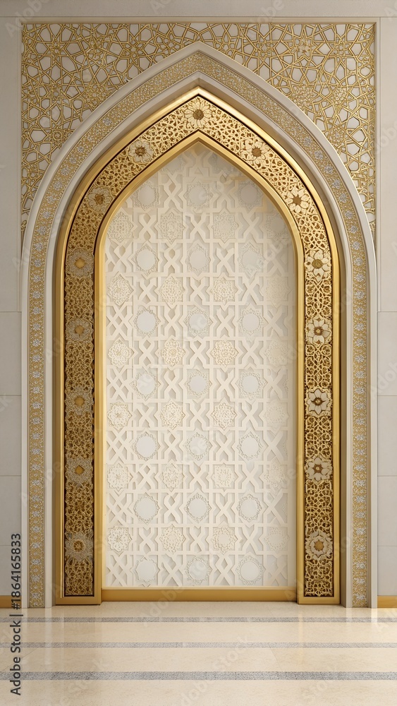 Obraz premium golden frame on wall