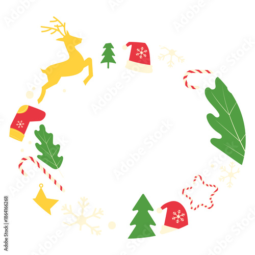 Festive Christmas Wreath Frame