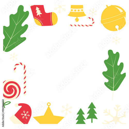 Festive Christmas Border Frame