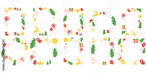 Collection Festive Christmas Border Set