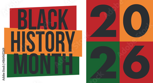 Black History Month. African American History. Celebrated annual. February and October. Poster, card, banner, background. Vector illustration