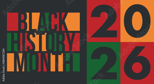Black History Month. African American History. Celebrated annual. February and October. Poster, card, banner, background. Vector illustration