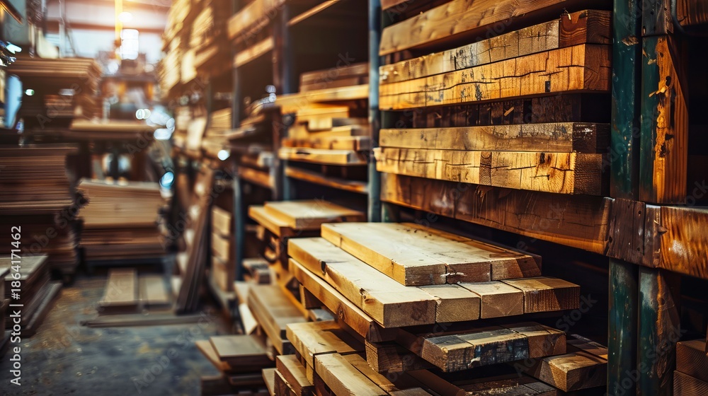 Obraz premium Responsible wood products enhancing transparency and traceability in sustainable timber sourcing