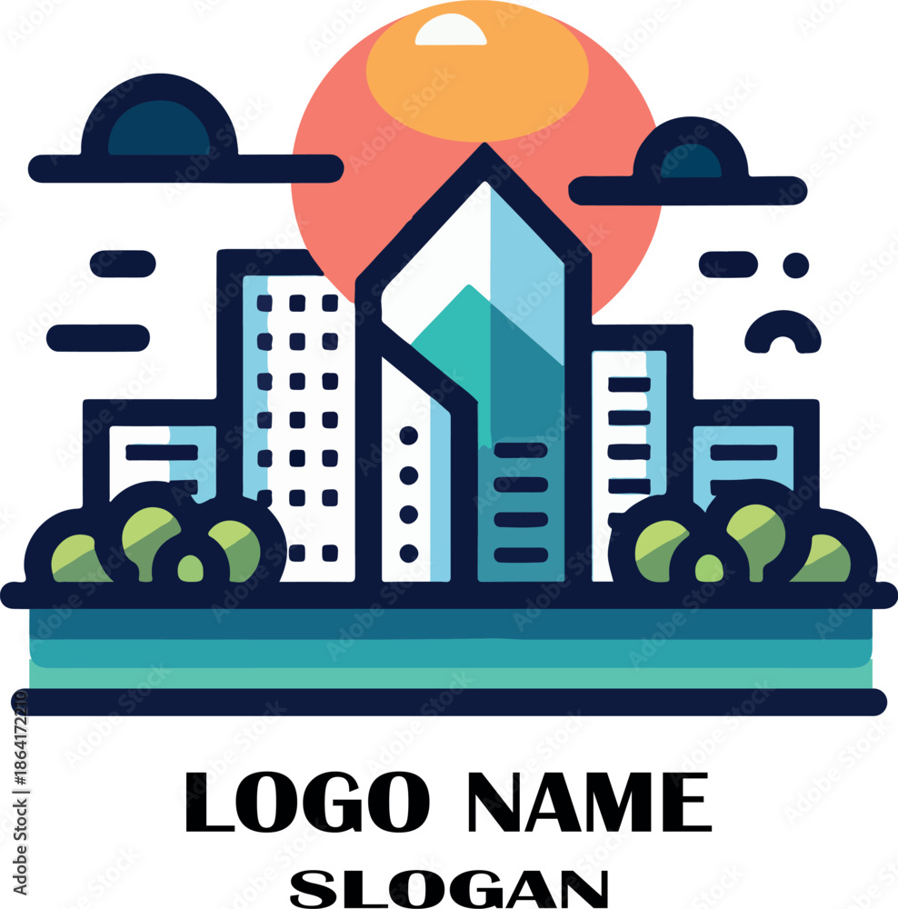 Naklejka premium pereira colombia logo vector white background