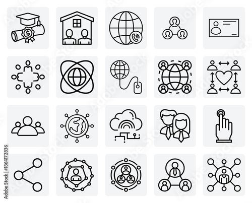 Interpersonal And Group Connections – Representing Fellowship, Collaboration, And Social Circles For Communication And Social Media