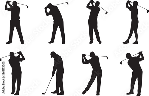 Golf silhouettes
