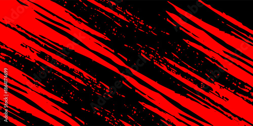 Abstract horizontal light red and blue stripe lines background. You can use for ad, poster, template, business presentation. Vector illustration