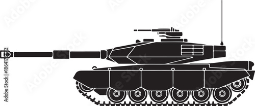 Military Tank Silhouette