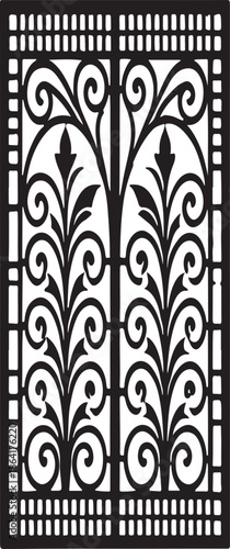 Decorative Floral Geometric Tile Pattern Vector

Ornamental Ironwork Style Square Pattern Design

Vintage Floral Lattice Pattern Illustration