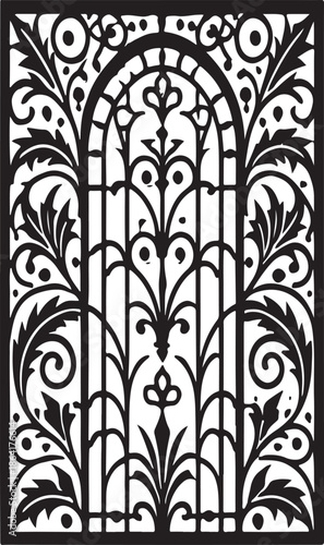 Decorative Floral Geometric Tile Pattern Vector

Ornamental Ironwork Style Square Pattern Design

Vintage Floral Lattice Pattern Illustration
