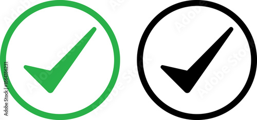 Two checkmarks in circles