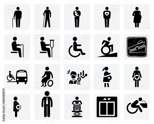 Public Space Accessibility Features – Designated Seating And Wheelchair Access For Creating Safe And Accommodating Environments For Everyone.