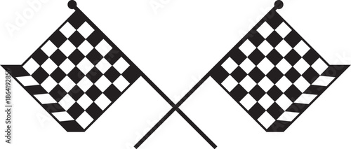 racing flags set vector illustration file 