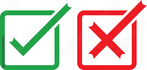 Check and cross symbols