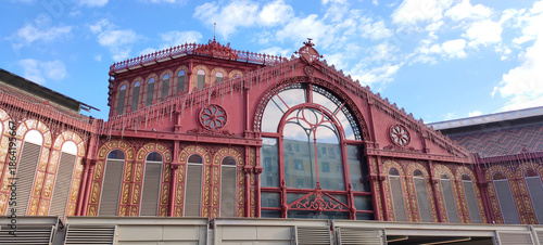 Tableau sur toile Facade of the Sant Antoni Market. Barcelona, Catalonia, Spain.