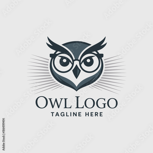 A sleek, modern owl logo featuring sharp edges and stylish details, perfect for brands focusing on wisdom, education, or environmental themes in a crisp, impactful design.