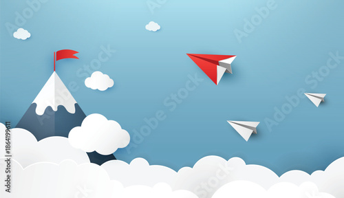 airplane flying in the sky