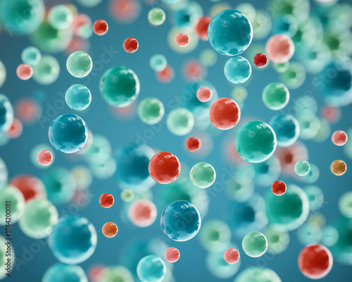 Wallpaper Mural Colorful abstract bubbles background Torontodigital.ca