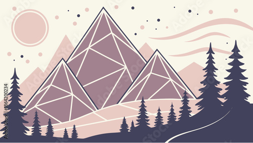 vector illustration of a christmas tree